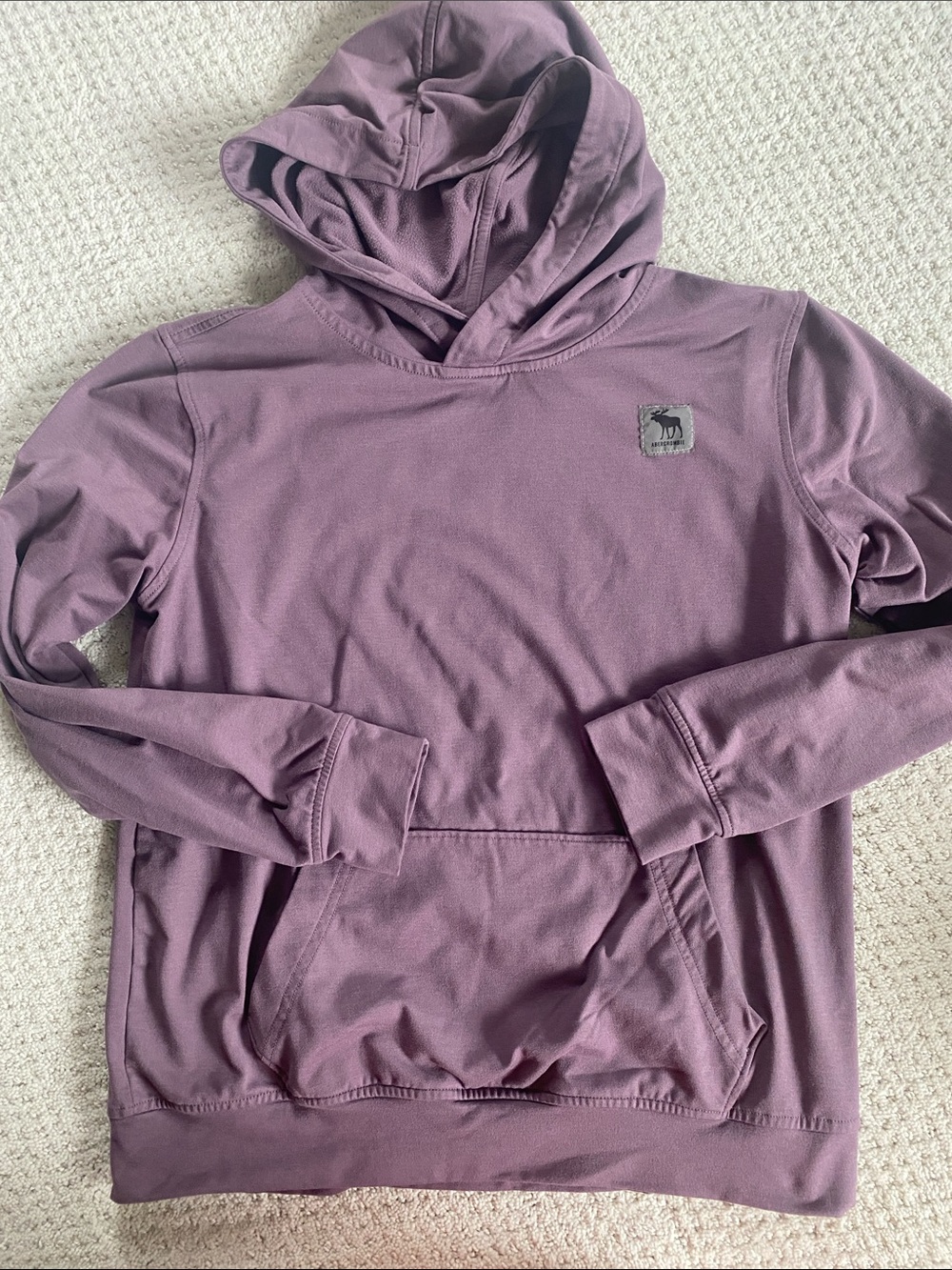 Abercrombie Kids Hooded Pullover Sweatshirt - Dusty Purple, 13/14